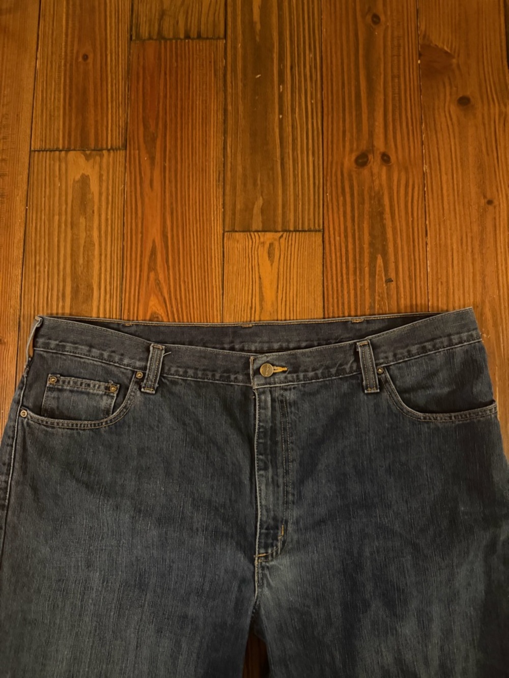 Carhartt Men's Straight-Leg Jeans - Indigo Blue 42/30 - Picture 2 of 5